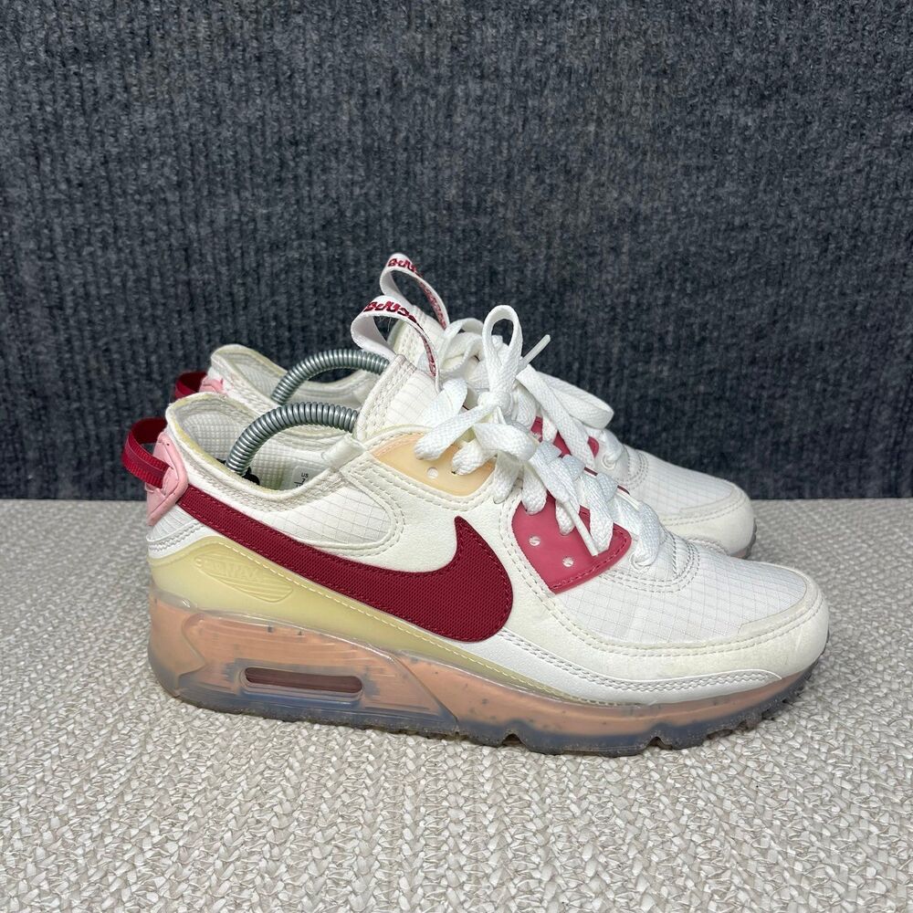 Nike Air Max Terrascape 90 Summit White Pomegranate Shoes Women’s 7 DC9450-100